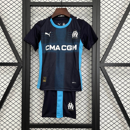Ensemble enfant Maillot + Short extérieur Marseille - 2025/2026